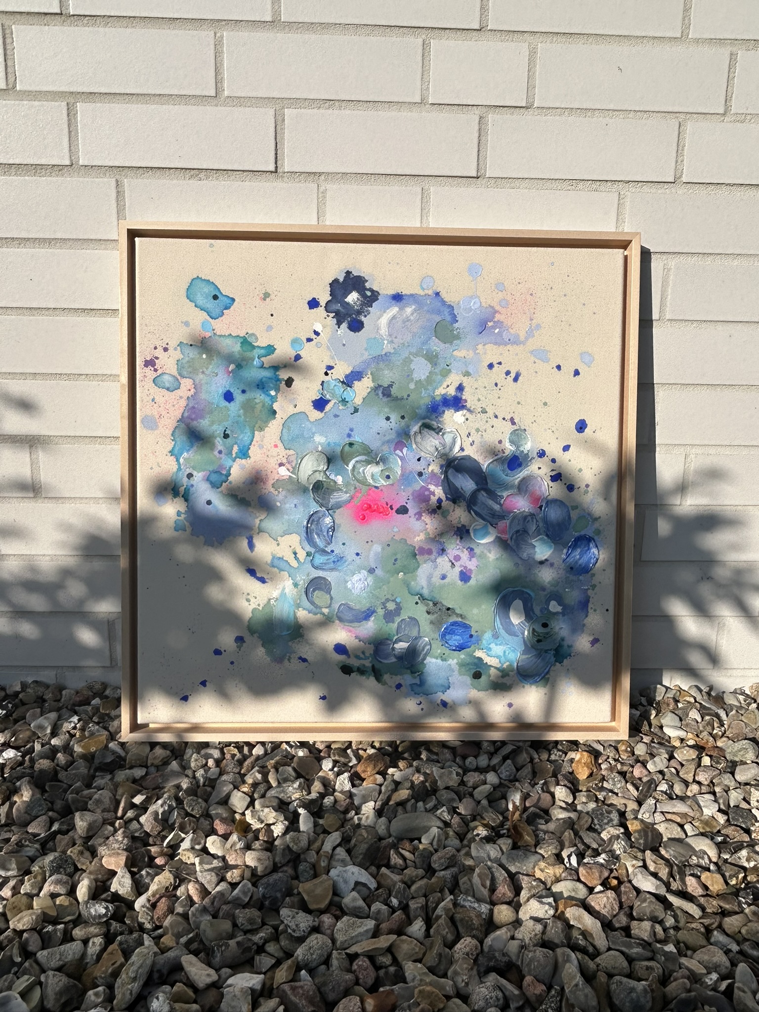 Störsignal, 2025, Acryl auf roher Baumwollleinwand, Ansicht 3